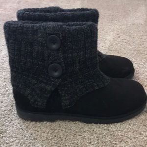 Black ankle boots